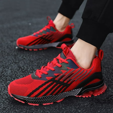 

Men s Shock-absorbing Relective Air Cushion Shoes Wear-resistant Non-Slip Knit Sneaker