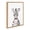 Natural, variant on Kate and Laurel Sylvie Bubble Gum Zebra Framed Canvas Wall Art by Amy Peterson Art Studio, 18x24 Gold, Cute Whimsical Animal Art for Wall