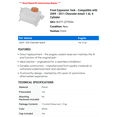 thumbnail image 2 of Front Expansion Tank - Compatible with 2009 - 2011 Chevy Aveo5 1.6L 4-Cylinder 2010, 2 of 2