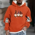 thumbnail image 2 of Atogsazn Mens Halloween Hoodies Casual Spooky Fleece Long Sleeve Pullover Sweatshirt Fall Clothing Tops 04-Orange L Fashion, 2 of 5