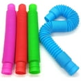 thumbnail image 2 of TheFound Colorful Plastic Pop Tube DIY Stretched Plastic Pop Sensory Toy, 2 of 5