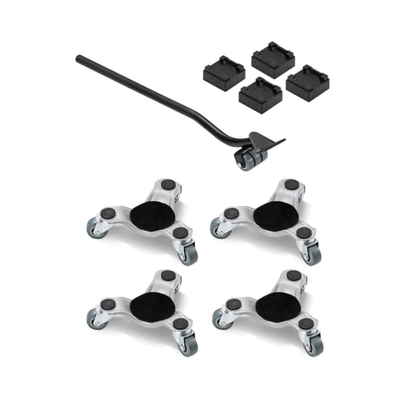 Furniture Dolly 440 Lbs, 3 Wheel Heavy Duty Mover Tri-Dolly, Steel Furniture Lift Tool for Appliances, Sofa, Fridge - Home Moving