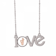 Alright Ok Accomplish Gesture Hand Signal Love Necklace Pendant Charm Jewelry