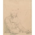 thumbnail image 3 of Edward Francis Burney 20x24 Black Modern Framed Museum Art Print Titled - Unknown Man, 3 of 5