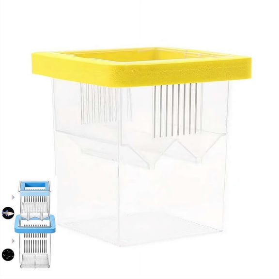 Floating Breeder Box for Fish Tank – Aquarium Isolation Separator Hatchery Incubator for Guppy, Betta, Clownfish, Coral, Baby & Injured Fish
