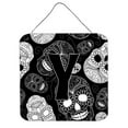 thumbnail image 7 of Carolines Treasures CJ2008-FDS66 Letter F Day of the Dead Skulls Black Wall or Door Hanging Prints 6HX6W multicolor, 7 of 7