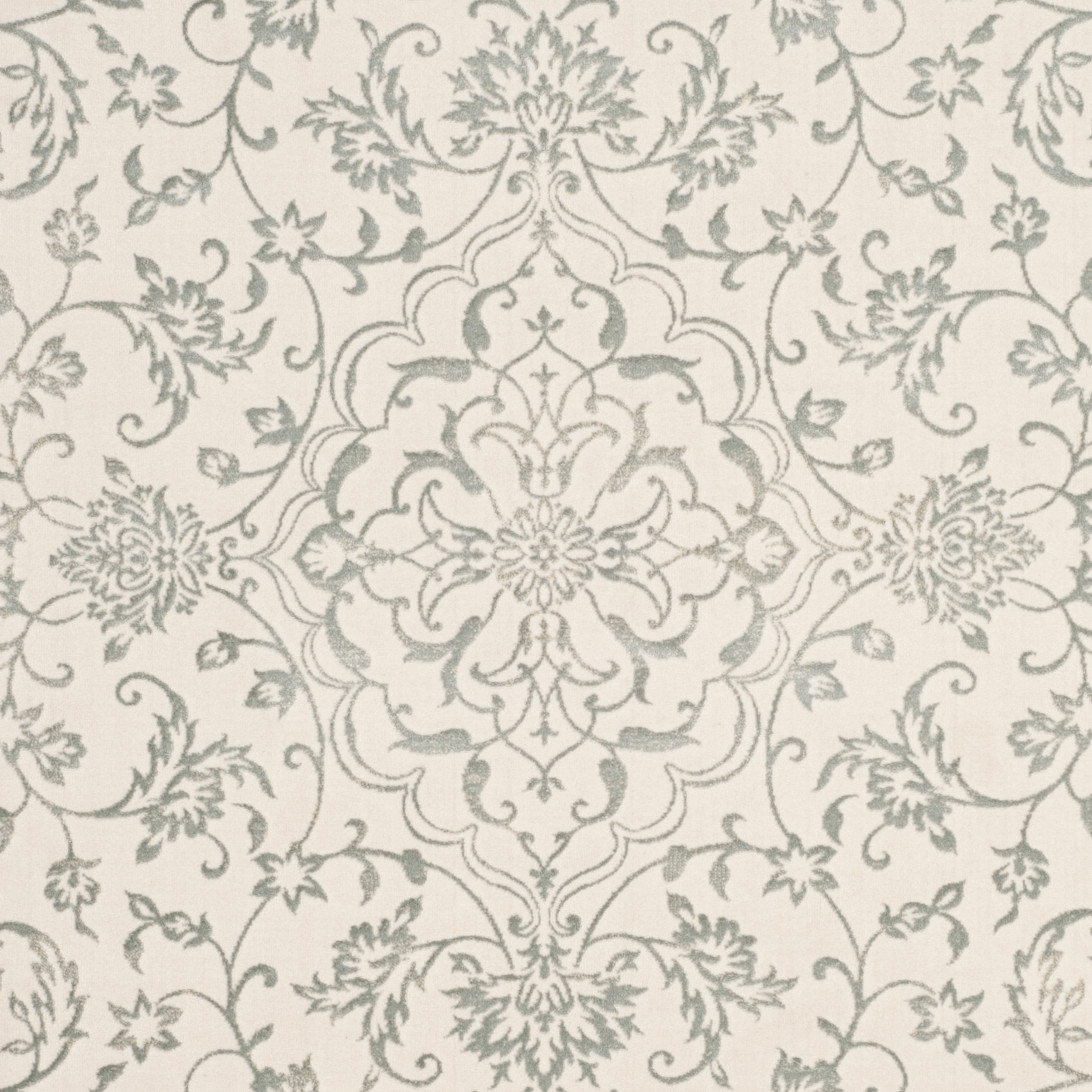 SAFAVIEH Noble Winchester Floral Bordered Area Rug, Light Blue/Ivory, 5'1" x 7'6"