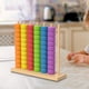 thumbnail image 5 of Juego de juguetes educativos de madera con cuentas apilables de colores y bloques de clasificación para juegos sensoriales. L, 5 of 9