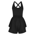thumbnail image 3 of REALiKUN Women's Summer Romper Halter Sleeveless Running Onesie Athletic Padded Bras One Piece Outfits Exercise Jumpsuits, 3 of 5
