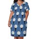 thumbnail image 2 of Vestido holgado con bolsillos y estampado de pelota de golf y tee (azul) Vestidos de manga larga Vestidos de noche, 2 of 6