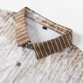 thumbnail image 4 of COSFO Mens Button Up Shirt Textured Short Sleeve Gradient Tops Collared Vacation Summer Beach Relaxed Fit Mens Shirts, 4 of 8