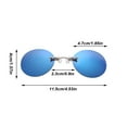 thumbnail image 2 of Retro Round Clip On Sunglasses - Three Color Fashion Rimless Men Riding Glasses 2024 Style Outdoor Eye, 2 of 3
