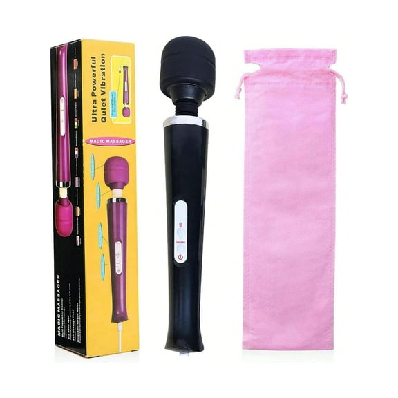 Portable Soft Mini Personal Messager Wand TravelSize Silicone MassagePleasure Handheld with Twenty Vibrating Patterns Eight Speeds Body Massager Cordless Rechargeable