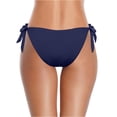 thumbnail image 4 of Side Tie Triangle Bikini Bottom with Cheeky Reveal and Low Waist Fit, Awesome For Summer Festivals Beach Clubs Or Hot Days Navy XL, 4 of 5