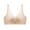 Beige, variant on Women Solid Color Push Up Wireless Seamless Bra Mesh Cross Brassiere Underwear,Beige,36/80C
