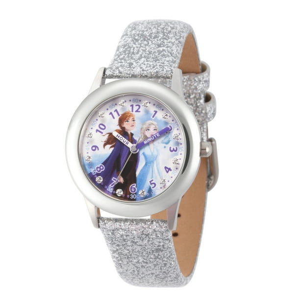Disney Disney Frozen 2 Elsa,Anna Girls' Stainless Steel Glitz Watch