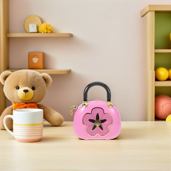 HEANUJJ 1Set Portable Pink Princess Jewellery Box with Ballet Music and Spinning Ballerina