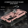 thumbnail image 6 of Xhy Moto G Play 2023 Case with Magnetic Ring Kickstand Military Grade Full Body Double Layer Rugged Durable Detachable for Motorola G Play 2023/G Pure/G Power 2022 Phone - Rose Gold, 6 of 7