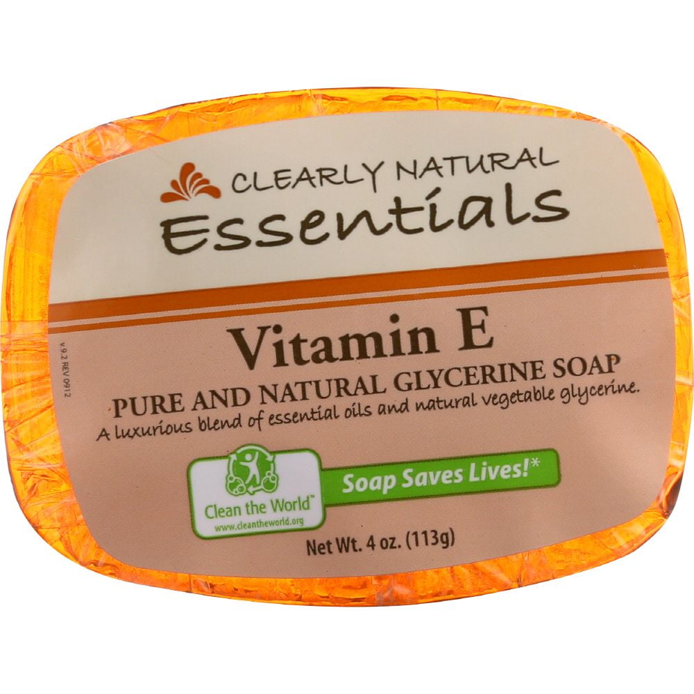 Clearly Natural Soap, Glycerin, Vitamin E, 4 Oz - Walmart.com