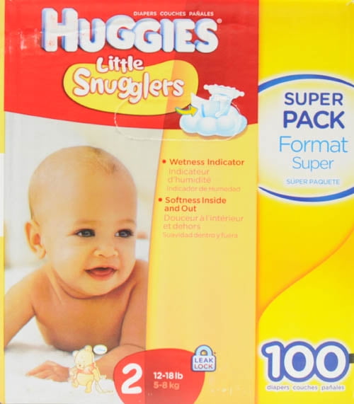 Huggies Little Snugglers Diapers, Super Pack (Choose Your Size)