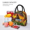thumbnail image 5 of Fotbe Fall Village Scenery Pattern Lunch Bag, Insulated Lunch Box, Small Leakproof Cooler Food Lunch Containers Reusable High Capacity Lunch Tote Bags for Work, Travel, Outdoor, 5 of 6