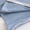 thumbnail image 6 of Telankuip Casual Pants for Men After Leg Postoperative Outfit Elastic Waisted Wide Leg Sweatpants 2 Side Zippers Full Open down Soft Cozy Men's Trousers 2-Blue M, 6 of 6