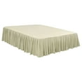 thumbnail image 6 of PiccoCasa Brushed Microfiber Bed Skirts 16" Drop Ruffled Wrap Around, Queen Khaki, 6 of 7