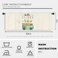 thumbnail image 3 of Ice Cream Hello Summer Kitchen Curtain Valance 54W x 18H Rod Pocket Truck Colorful Cool Seasonal Window Treatment for Living Room Bedroom Bathroom Laundry, 3 of 6