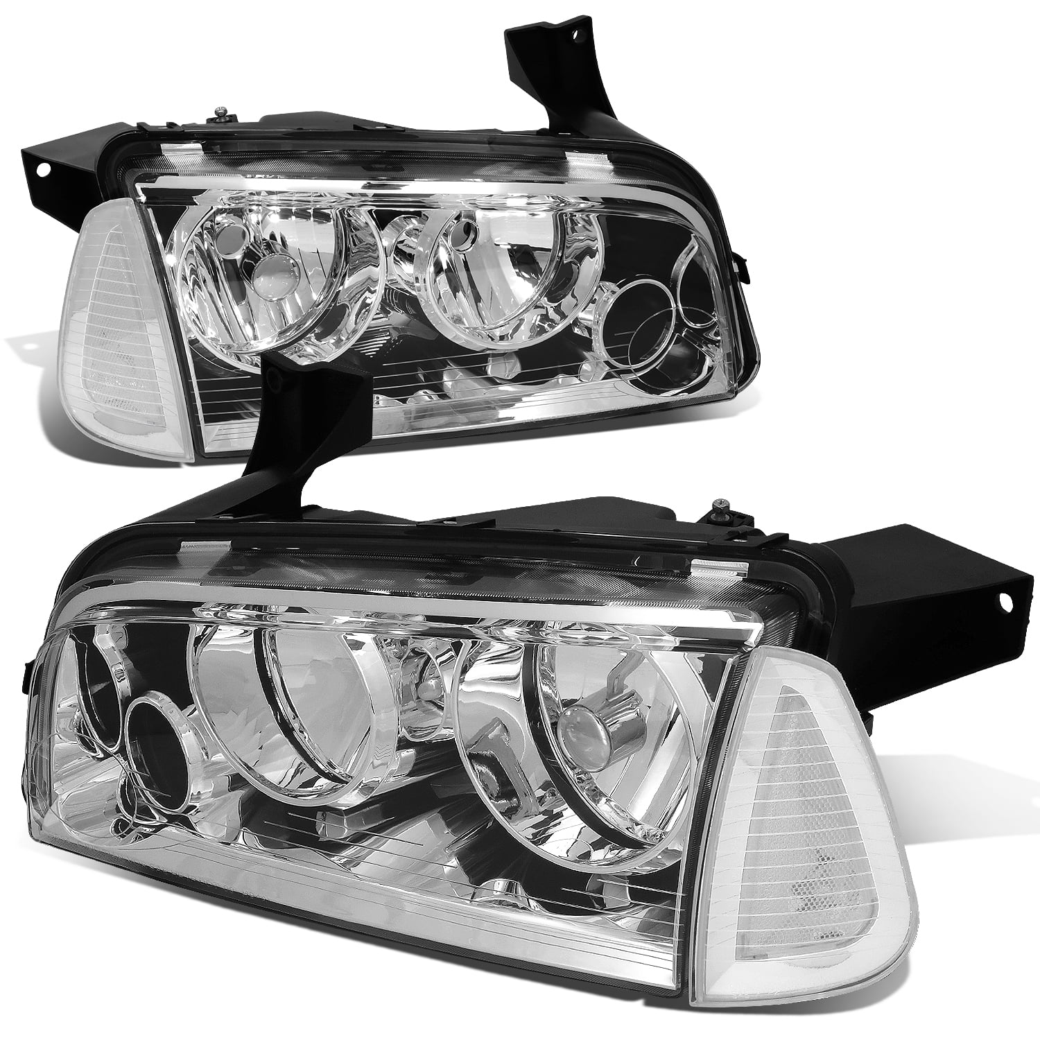 DNA Motoring HL-OH-CHA05-4P-CH-CL1 Headlight Assembly Driver & Passenger Side DNA Motoring HL-OH-CHA05-4P-CH-CL1 Headlight Assembly Driver & Passenger Side