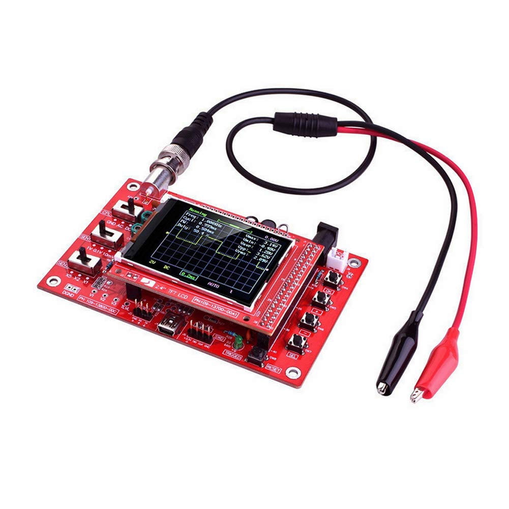 Treedix DSO138 Oscilloscope DIY Kit Handheld Digital Oscilloscope 1msps Real-Time Sampling Rate 2.4 inch TFT Display