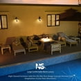 thumbnail image 3 of RADIATA Extra Large 11pcs Aluminum Patio Furniture Set with Fire Pit Table CSA Approved 43" Propane Gas Convertable Outdoor Luxury Conversation Sofa Set with Firepit White Color Modern, 3 of 6