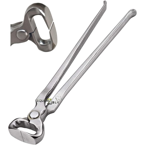 Hoof Nipper 14" Vanadium Steel Farrier Tool in Dull Finish Drop Forged