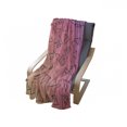 thumbnail image 4 of 1990s Soft Flannel Fleece Throw Blanket, Retro Angular Pattern Triangles on Ombre Effect Background Pinkish Tones, Cozy Plush for Indoor and Outdoor Use, 50" x 70", Black Lilac Coral, by Ambesonne, 4 of 6