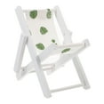 thumbnail image 2 of Shisuyan White Synthetic Beach Chair for Small Pets Perfect Photo Prop with Mobile Phone Holder 5.9x4.7 Inches, 2 of 8