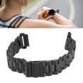 thumbnail image 1 of Replacement Watch Strap, Metal Watch Strap Glossy  For Business For Men Black,Silver, 1 of 8