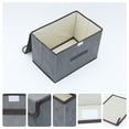 thumbnail image 2 of Unique Bargains 1 Pack Clothes Storage Bags Moving Bags Grey 14.2*9.1*9.4in, 2 of 7