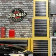 thumbnail image 3 of American Art Decor Badass Garage Embossed Shaped Metal Wall Sign - 18.5" x 13.5", 3 of 6