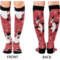 thumbnail image 2 of GZHJMY Cute Penguin 20-30mmHg Compression Socks for Men & Women, Knee High Stockings for Running, Sport, Hiking & Travel, 2 of 7