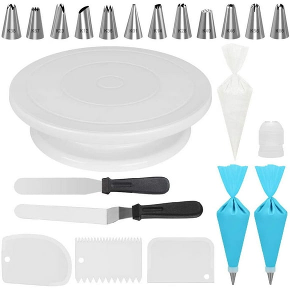 Cake Decoration Kit Supplies with Cake Turntable