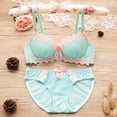 thumbnail image 2 of Everyday Bras for Women Lace up Bra Set Medium Briefs Men Lace up Crop Top Set Underwear And Bra Set Brief Men Pack Lace Push up Bras for Women Sexy Set Women Satin Pajamas Set Silk BU1 C, 2 of 8