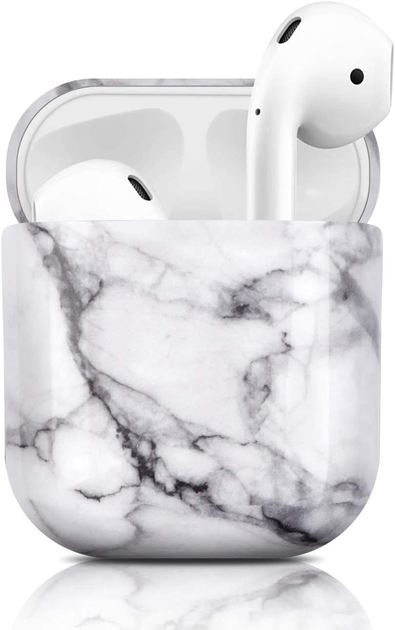 Coque Newseego Pour AirPods 1 Et 2 - Étui TPU Souple Transparent Avec Motif Fleur, Porte-clés, Compatible Charge Sans Fil