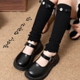 thumbnail image 4 of MXIEZI Toddler Kids Winter Socks With Bow-Knot for Girls 1 Pairs Long Knee High Boot Silly Tall Socks 3-12Y, 4 of 10