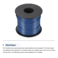 thumbnail image 3 of Uxcell 22AWG Stranded Hookup Wire 50m/164ft Blue Electrical UL1007 Spool Tinned Copper Wire for Internal Connecting Marine, 3 of 7