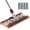 Brown, variant on Civeed Mop, Microfiber Mop, Flat with Stainless Steel Handle, Includes 4 Reusable Washable Pads, for Floor/Walls/Windows