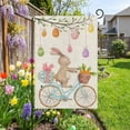 thumbnail image 5 of Slhenay Easter Welcome Garden Flag 12x18 Inch Vertical Double Sided Spring Easter Bunny Eggs Small Flags Farmhouse Outside Decoration for Yard (C), 5 of 6