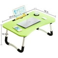 thumbnail image 2 of kibhous Laptop Desk Foldable Bed Tray Table Laptop Bed Stand Standing Table for Bed Sofa Couch Floor Green, 2 of 6