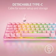 Razer Huntsman Mini 60% Optical Gaming Keyboard, Clicky Switch, Quartz