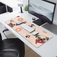 thumbnail image 2 of Long Mouse Pads for Desk,Pug and Donut Desk Mats on Top Of Desks, Desk Mouse Pad Extra Large with 3mm Non-Slip Base and Stitched Edge for Gaming,Office,Work,Home 31.5"x11.8", 2 of 6