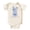 Natural Bodysuit, variant on Happy Easter Bodysuit for Baby Girls Blue Floral Chinoiserie Spring Bunny One-Piece for Babies Natural Bodysuit Newborn