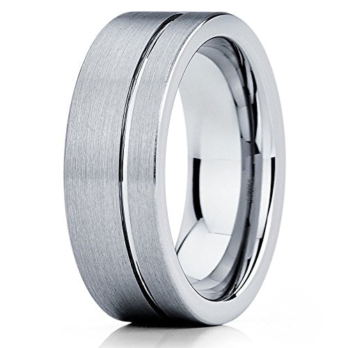 Silver Tungsten Carbide 6mm Comfort Fit Plain Rings Wedding Band Size 5-13 TG27 
